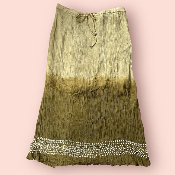 Y2K Women Maxi Skirt Whimsygoth Fairy Grunge Boho Cottage Low Rise Medium Large - Picture 1 of 4